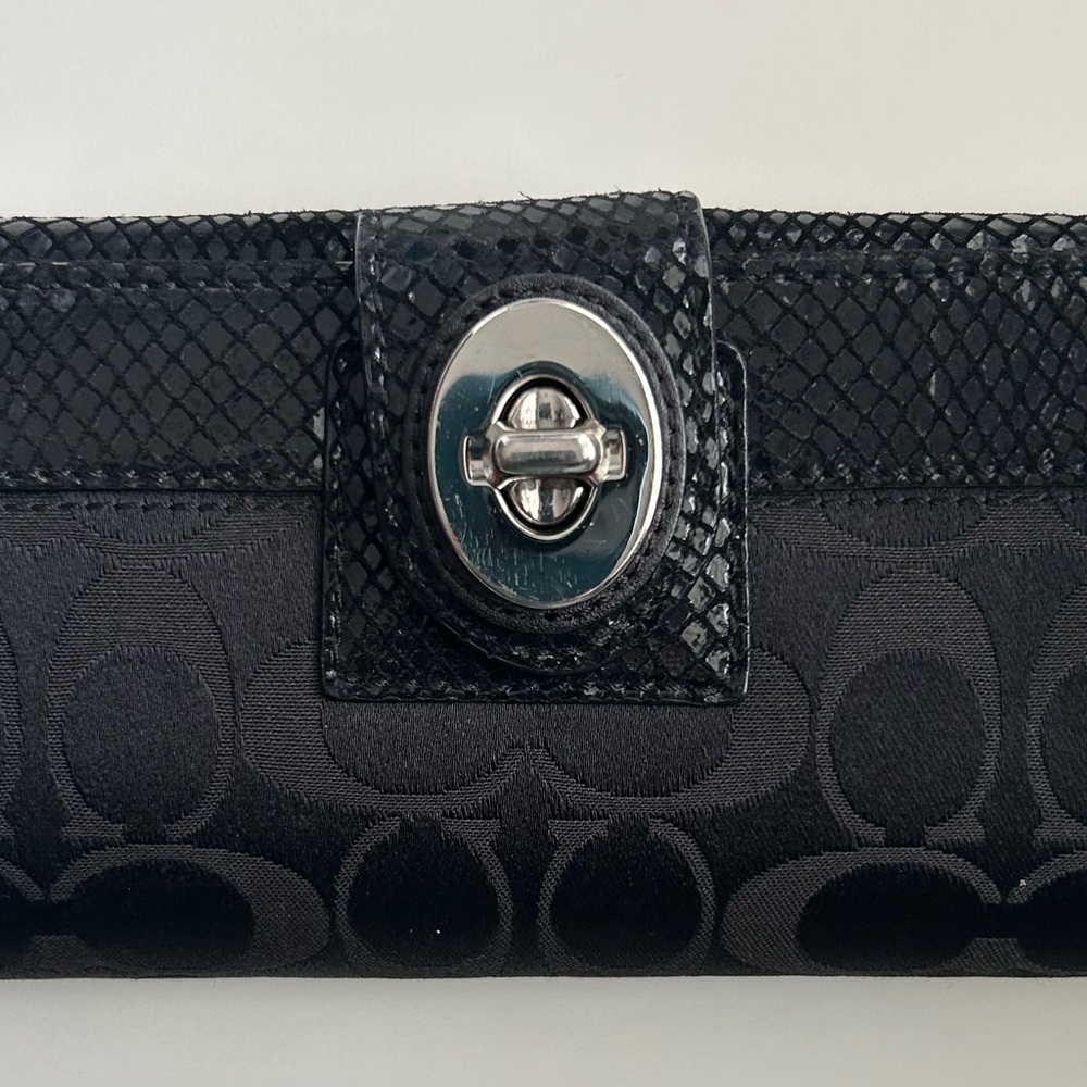 Coach Black Clutch